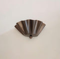 Half Flower Brass Wall Sconce – Handmade Floral-Inspired Wall Light for Bedroom, Hallway, or Patio