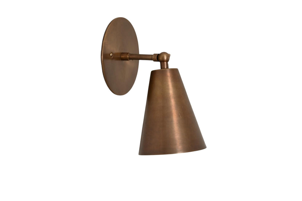 Handmade Solid Brass Sputnik Wall Sconce: Adjustable Vintage Lighting