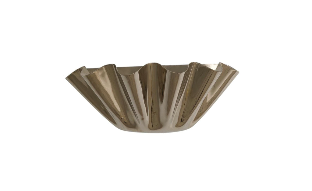 Handcrafted Brass Wall Sconce: Mid Century Modern Flower Lamp