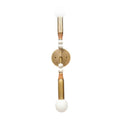 2 Light Marble Ball Vanity Brass Sputnik Fixture