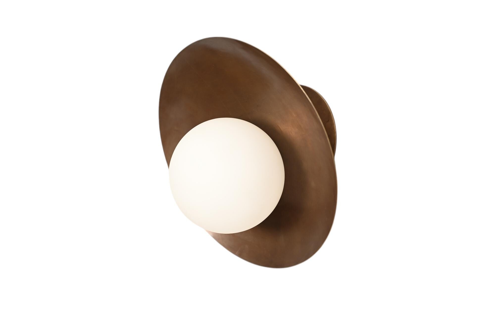 Handmade Brass Sputnik Wall Lamp: Mid-Century Modern Dome Sconce