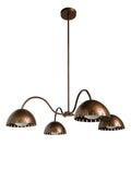 4 light Handmade Brass Sputnik Chandelier  Mid Century Modern 4-Light Fixture __etsy:7278794467