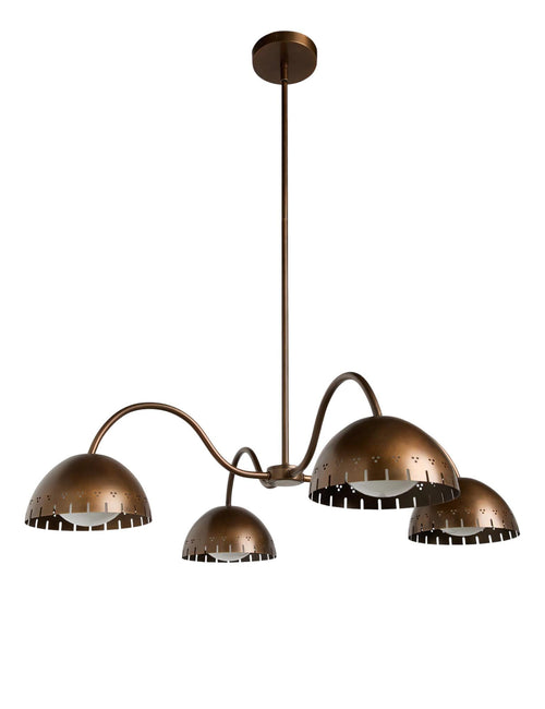 4 light Handmade Brass Sputnik Chandelier  Mid Century Modern 4-Light Fixture __etsy:7278794467