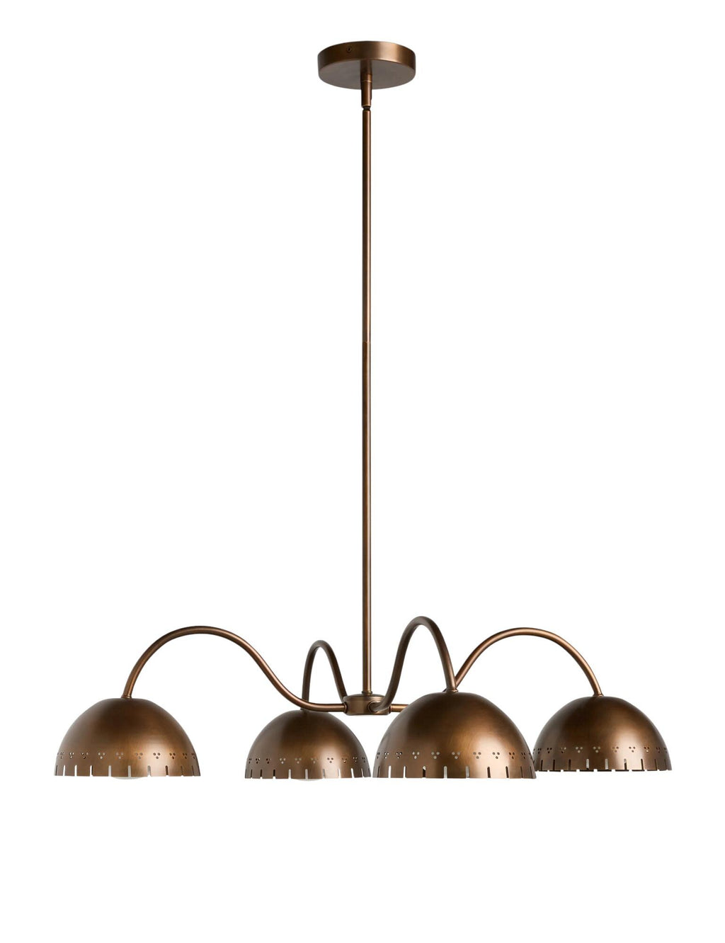 4 light Handmade Brass Sputnik Chandelier  Mid Century Modern 4-Light Fixture __etsy:7230830904