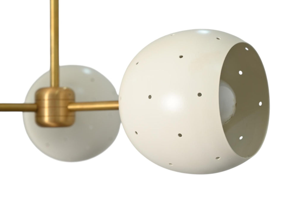 3 light light flush mount ceiling pendant brass sputnik fixture __etsy:7192253635